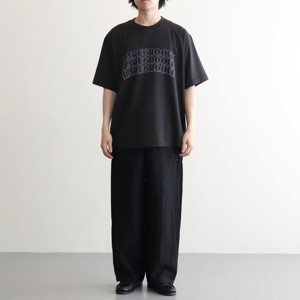 RAREGROOVE Print Tee WIDE #InkBlack×Black-PT [bROOTS25S34S26B]