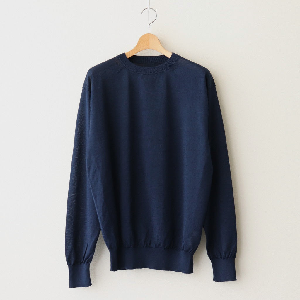 CHOMA CREW NECK #DARK BLUE [BN-25SM-058]