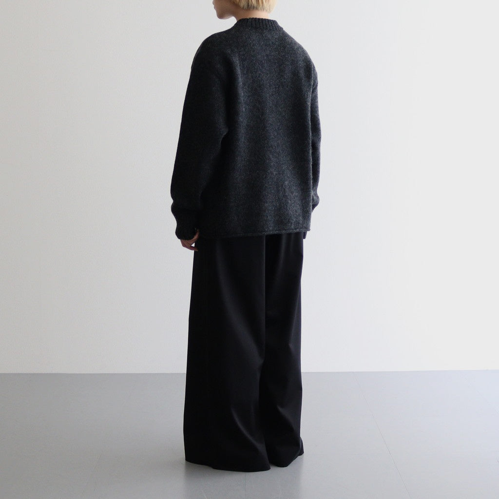 Yak felted sweat shirt #Charcoal×BLACK [NEP-AW2301]