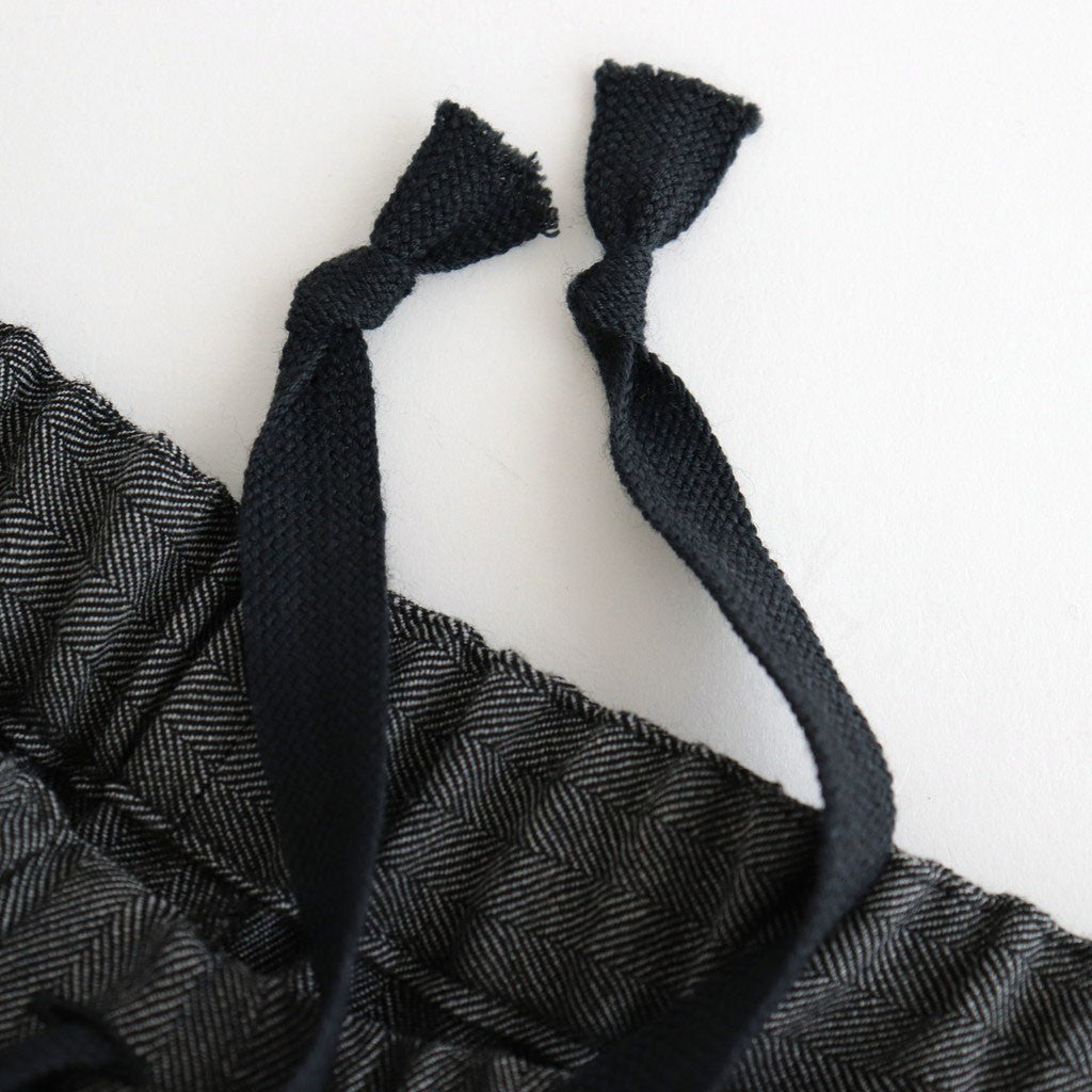 COCOON WIDE EASY PANTS #HERRINGBONE [M25C12PT03C]