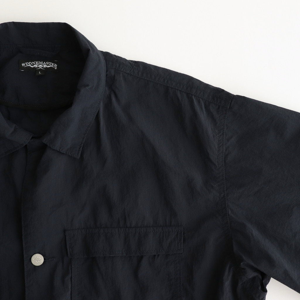 SM FIELD SHIRT SS feather nylon #BlackNavy [25s_SMMS254116]