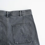 HAND PAINT DENIM SHORTS #010 BLACK [16861 40028]