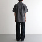 Open Collar Panama S/S Shirt #Gray [S25SG119]