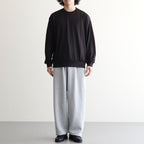 CREW NECK L/S TEE #DARK BROWN [M26C15CS03C]