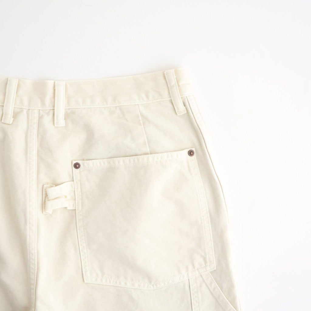 DUCK CLOTH DOUBLE KNEE PAINTER #IVORY(FADED) [PMAW-PT06]