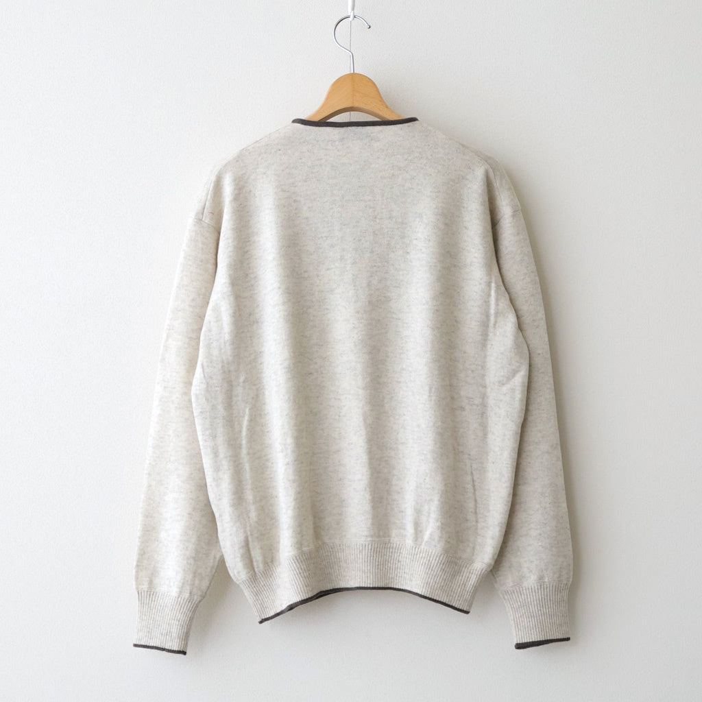 Cashmere Henleyneck - Diffusion Exclusive #Lt.Gray×Charcoal [NEP-AW2520B]