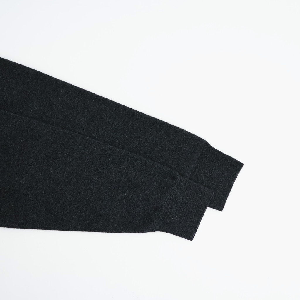 SUNSHINE CASHMERE CREW NECK #HEATHER BLACK [BN-26FM-057]