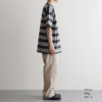 BORDER SS TOP #FOREST x S,BROWN [PMAV-CS04]