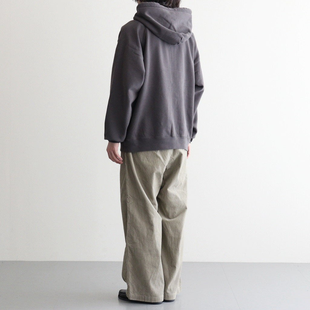 Garment Dyed Field Zip Up Hoodie #Asphalt Gray [N26FH057]