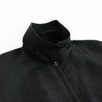 Washed Wool Silk Sports Jacket #Black [BHS26F020]