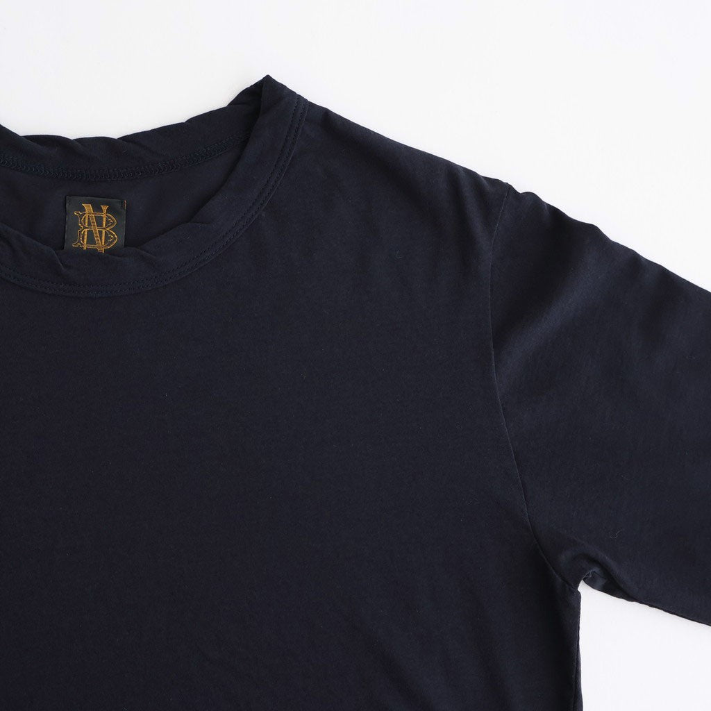 CHIFFON LONG T-SHIRT #DARK NAVY [BN-26SL-046]