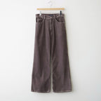 SULFUR-DYED BLEACHED CORDUROY PANTS #050 FADED BROWN [17062 40044]