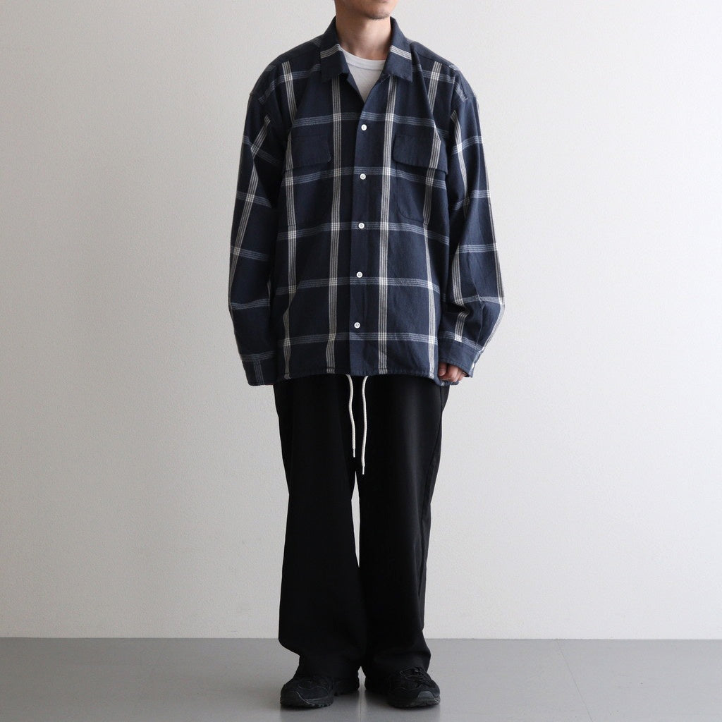 Flannel PALAKA Check Shirt #Navy [S25FG016]
