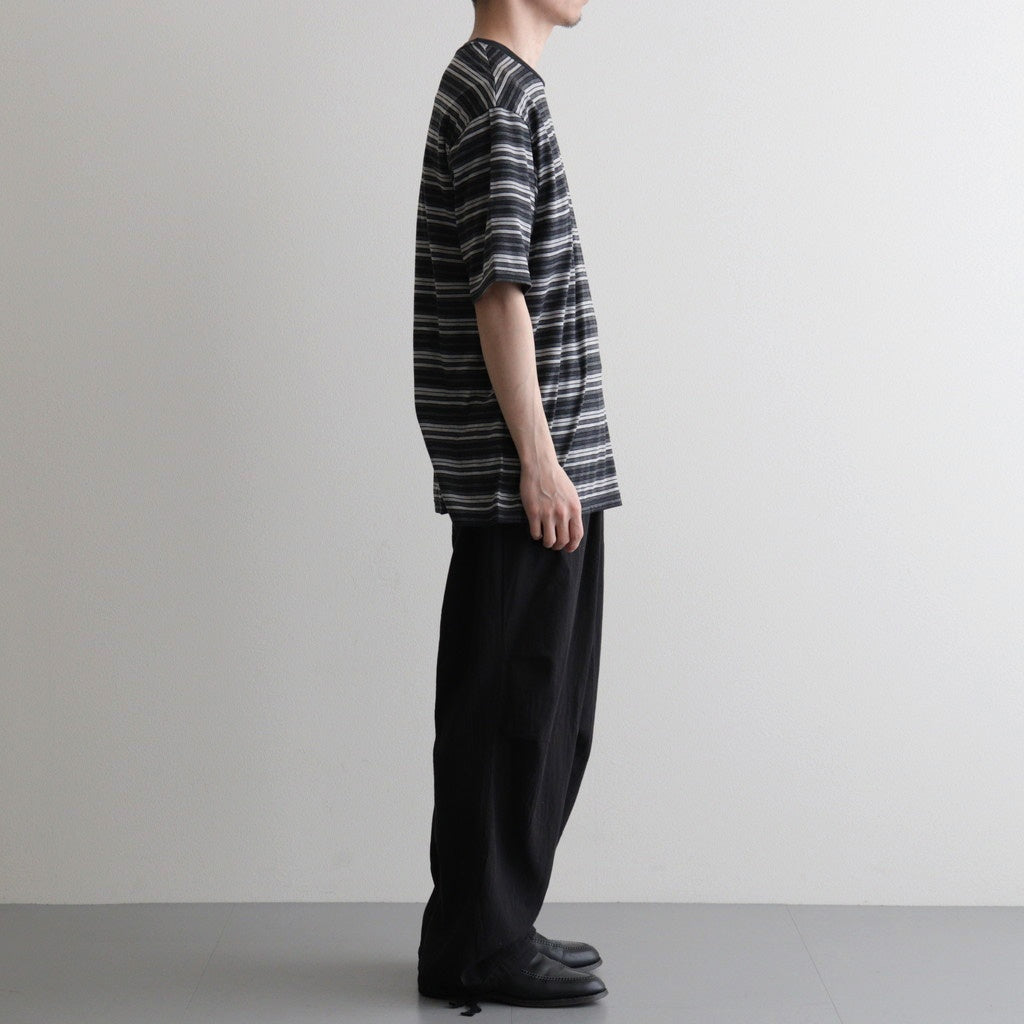 KNEE TUCK PANTS #BLACK [M26A16PT01C]