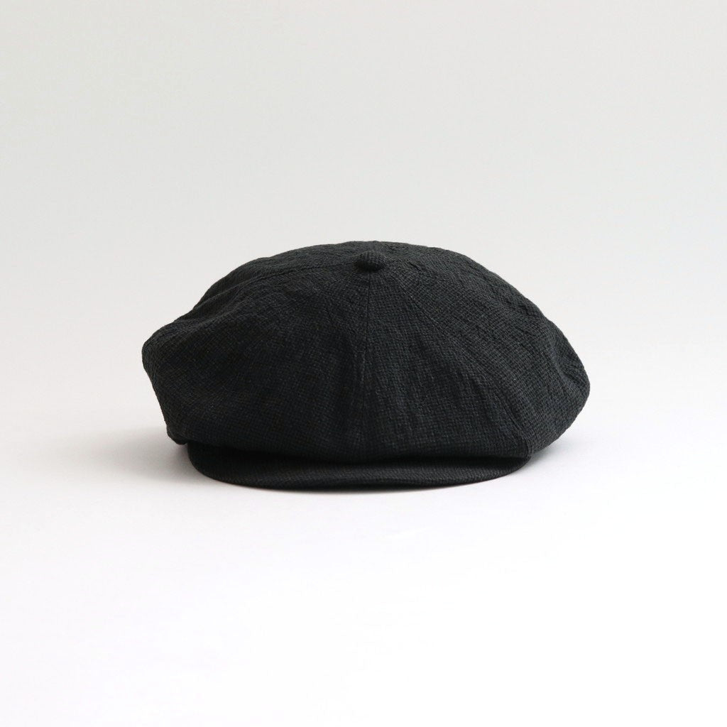 LINEN HOUNDSTOOTH CASQUETTE-OLDBOY #GREEN [Y01002]