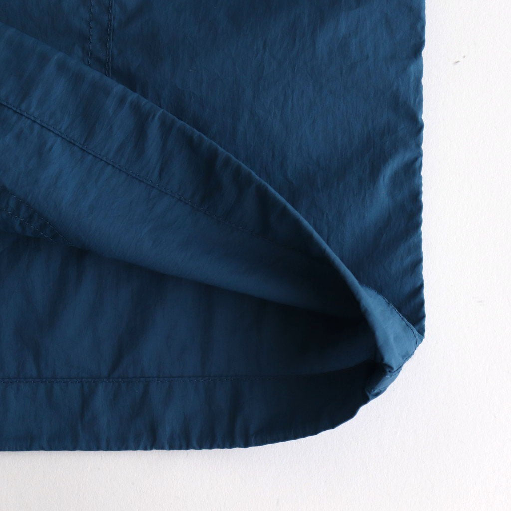 Nylon Taffeta Field S/S Shirt #Teal Blue [N25SG055]
