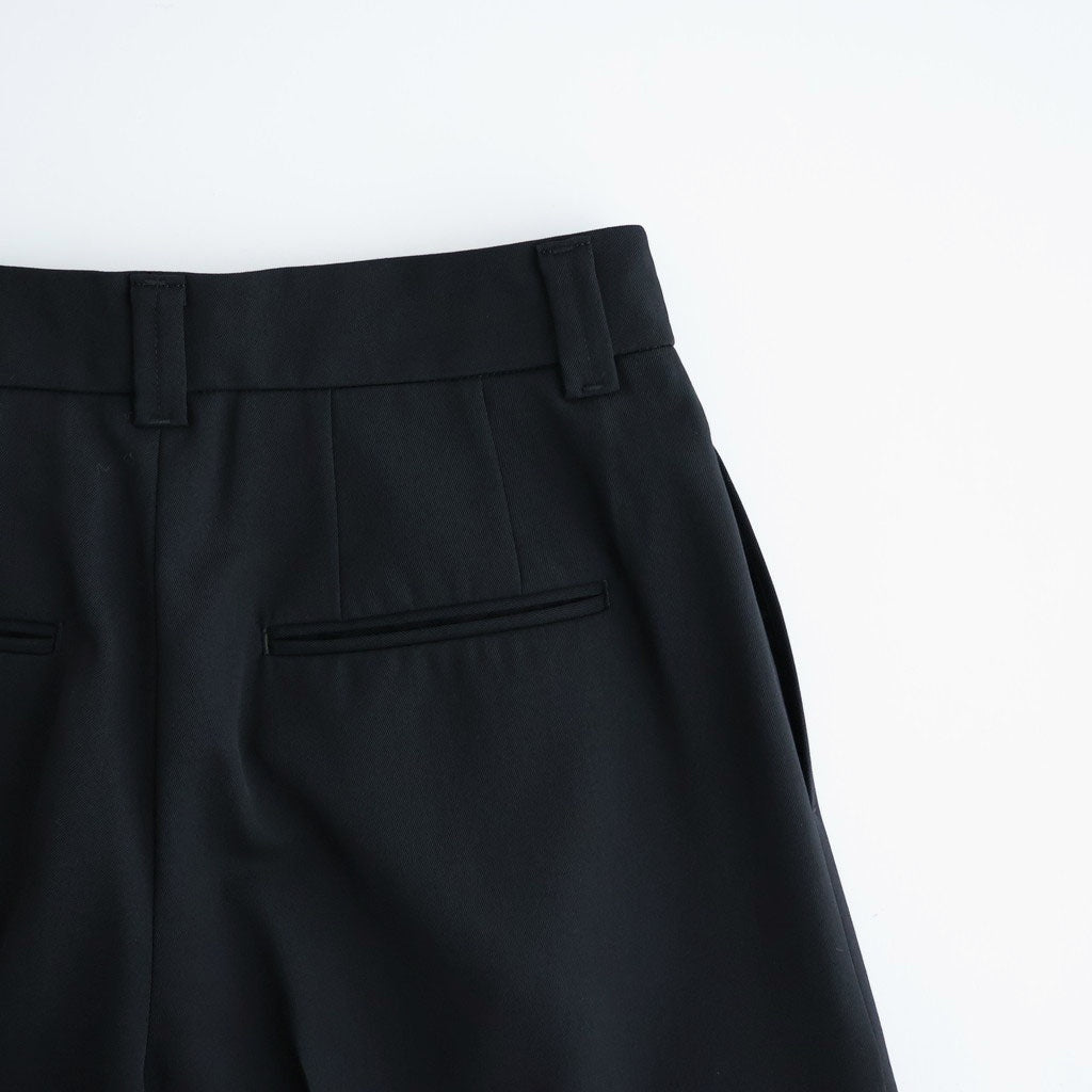 Wool Gabardine Wide Trousers #BLACK [NEP-AW2655]