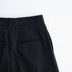 Wool Gabardine Wide Trousers #BLACK [NEP-AW2655]