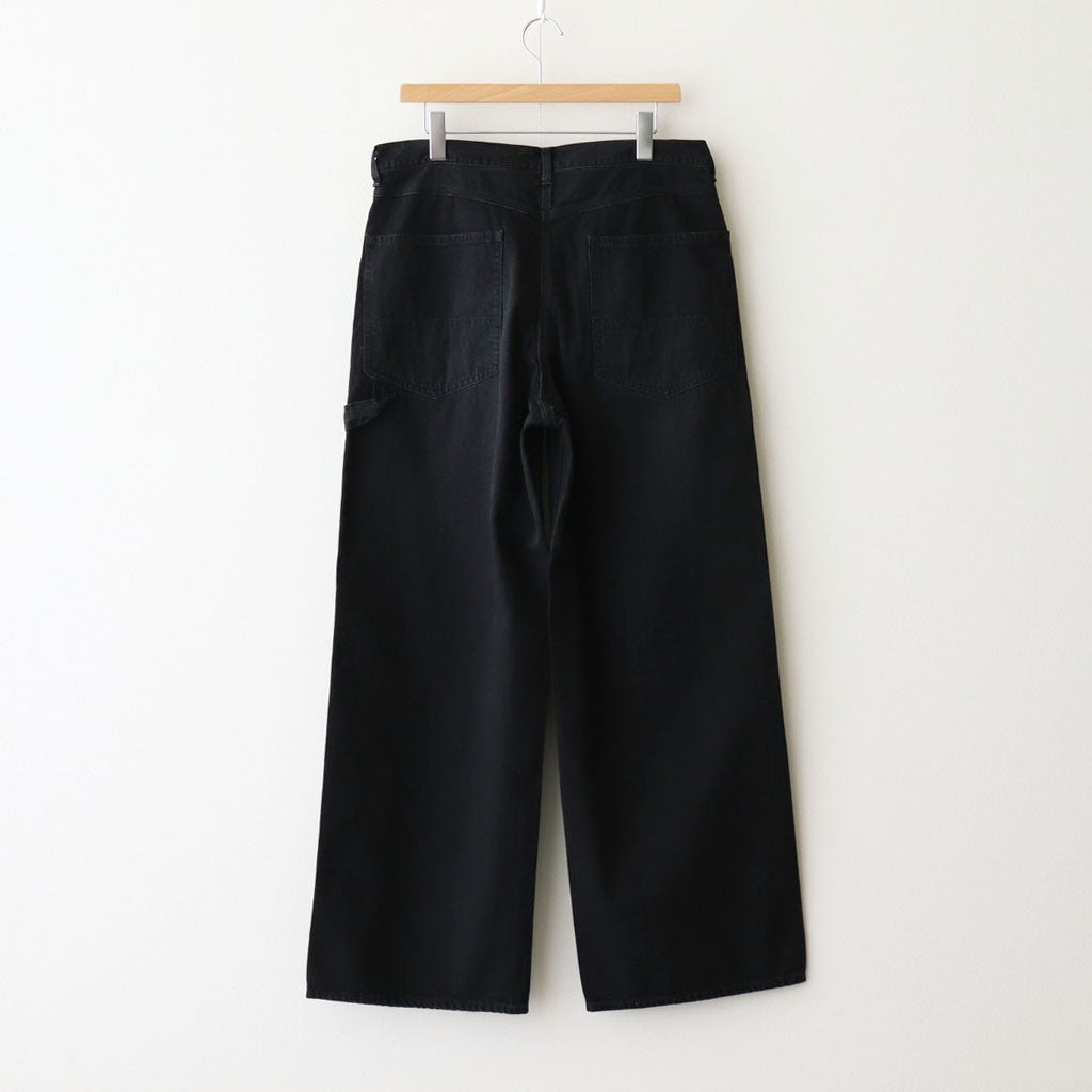 WIDE PAINTER PANTS #BLACK [M25B13PT01C]
