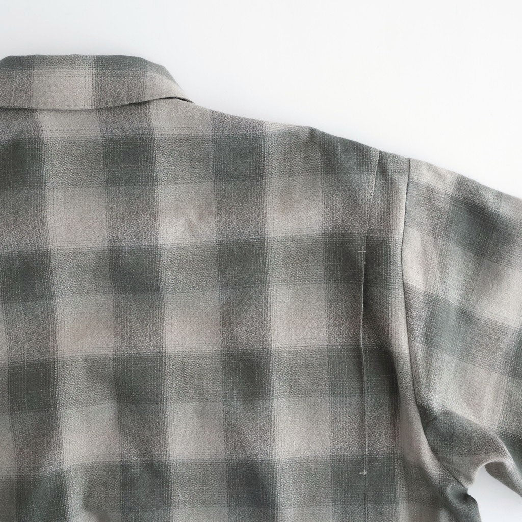 PLEATED-POCKET RICKY JACKET #GRAPHITE PLAID [261OJ-JK07]