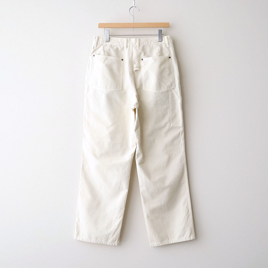 DUCK CLOTH DOUBLE KNEE PAINTER #IVORY(FADED) [PMAW-PT06]