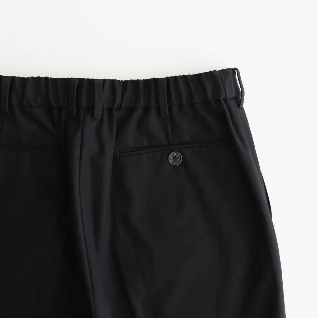 WIDE STRAIGHT TROUSERS #BLACK [A25C04PT03C]