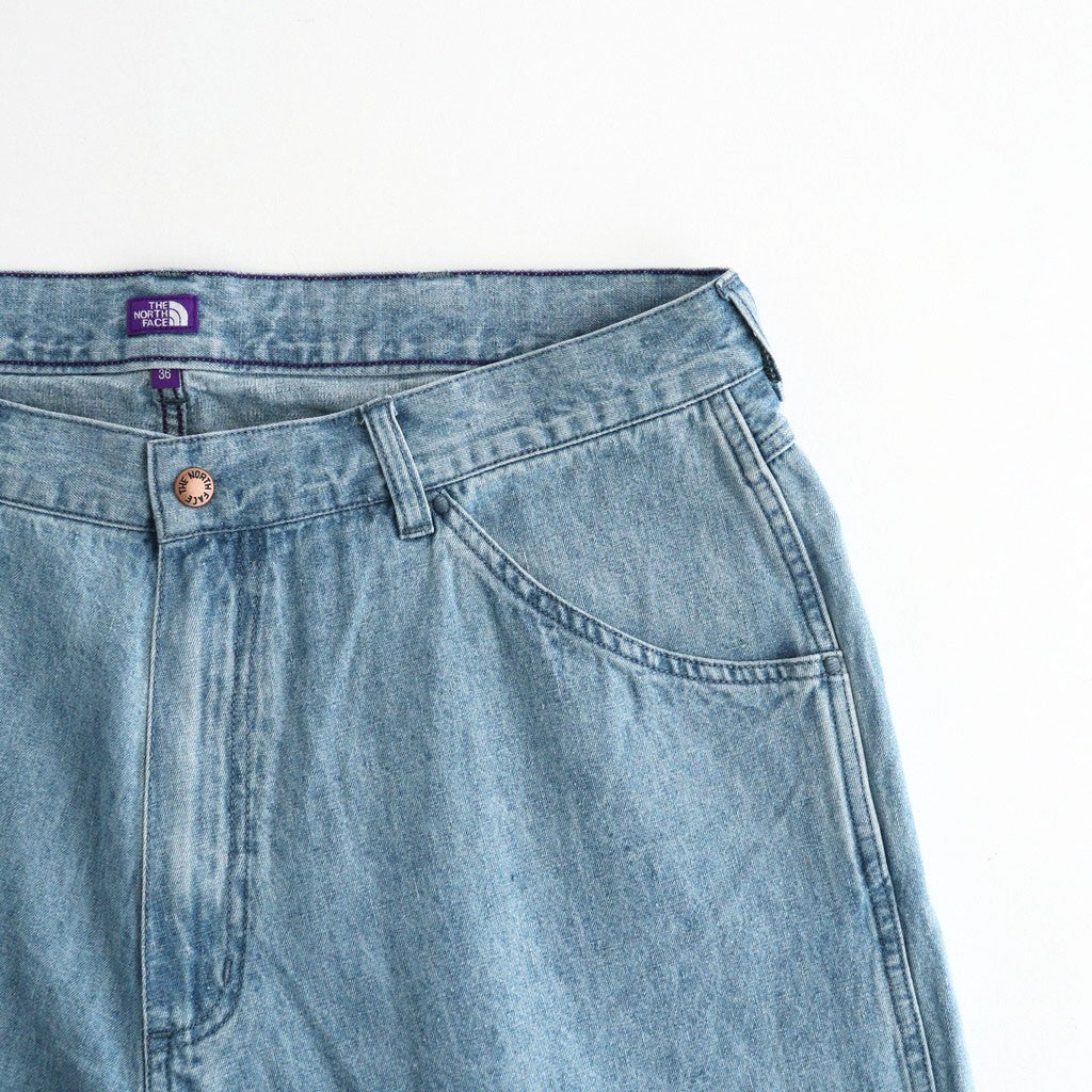 Linen Cotton Denim Field Pants #Indigo Bleach [N26FC029]
