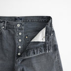 USED-FINISHED 13.5oz STRAIGHT DENIM #020 CHARCOAL [17062 40027]