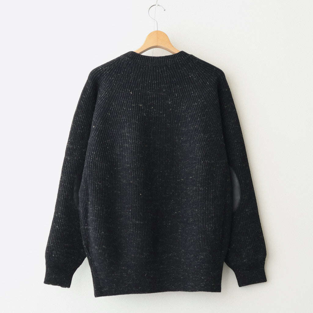 BLENDED KEMPI CREW-NECK SWEATER #ONYX [252OJ-KN01]