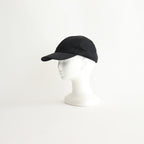 NYLON TWILL CURVED VISOR CAP #BLACK [Y01011]