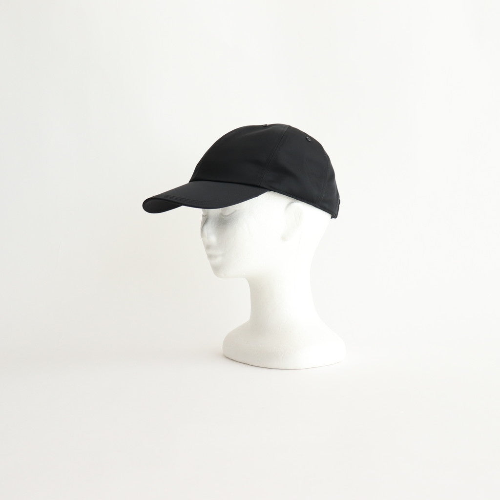 NYLON TWILL CURVED VISOR CAP #BLACK [Y01011]