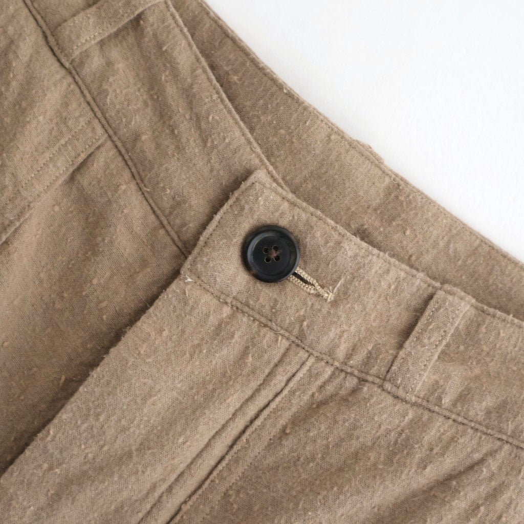 Silk/Cotton Nep Painter Pants #Beige [BHS26S006]