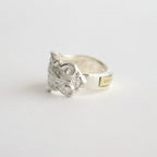 IRIAN / SPOON RING #SILVER/WHITE FINISH [OJ-AC17]