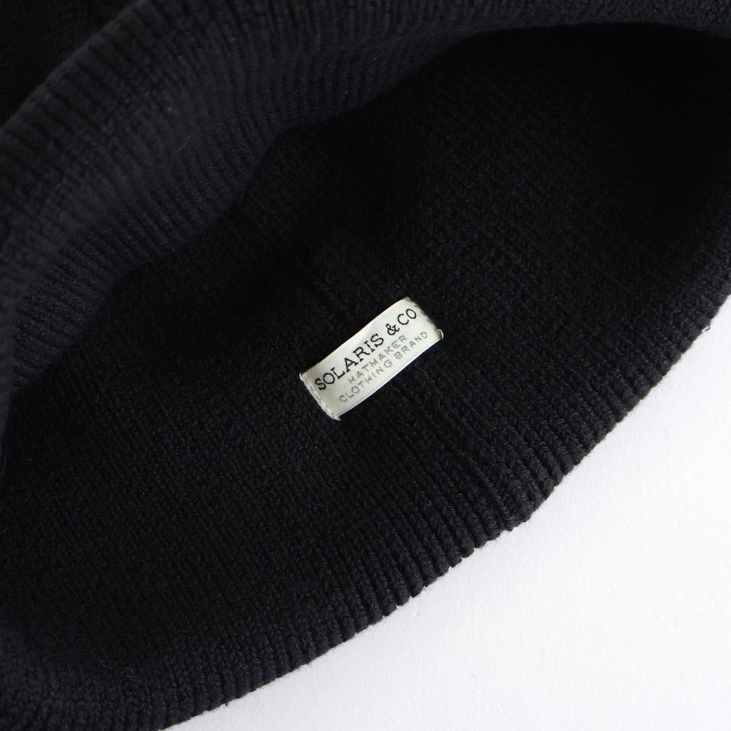 ACRYLIC COTTON WATCH CAP - HUNTER #BLACK [Y01024]