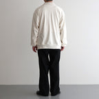 Co/Silk Nep Harf-Zip Shirt #Ivory [BHS25S037]