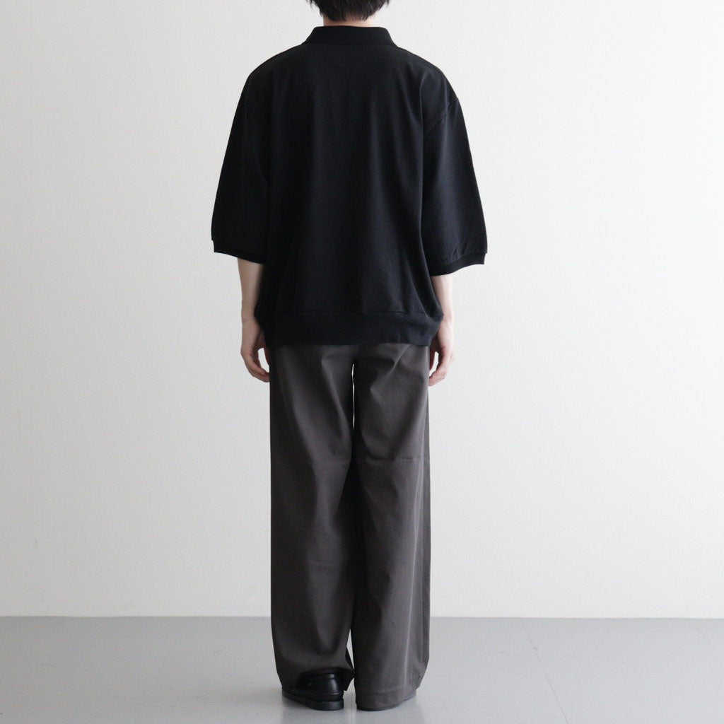 Co/Silk Nep Skipper Cropped Sleeve #Black [BHS26S029]