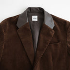 MIXED-WALE CORDUROY TAILORED JACKET #BROWN [26W-BIS-JK11]