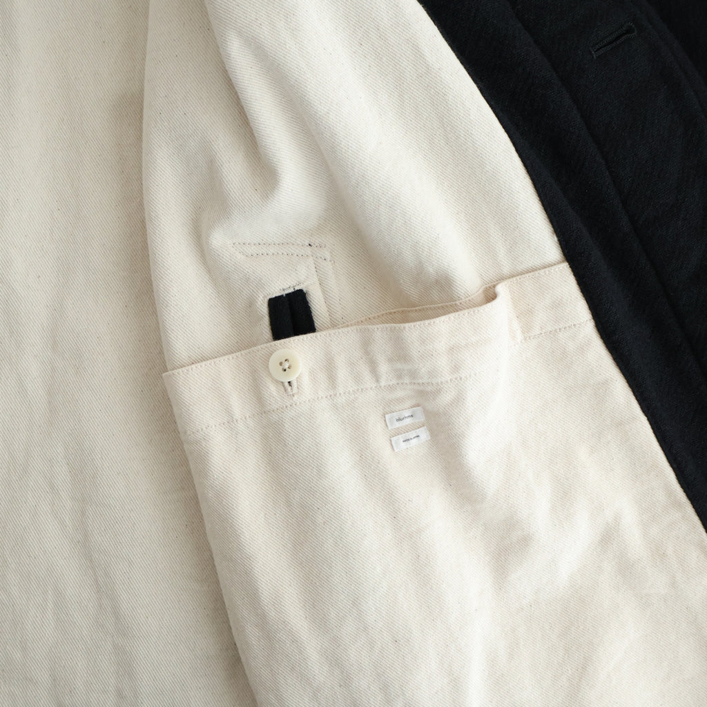 Classic Wool Balmacaan Coat #BlackNavy [BHS25F009]