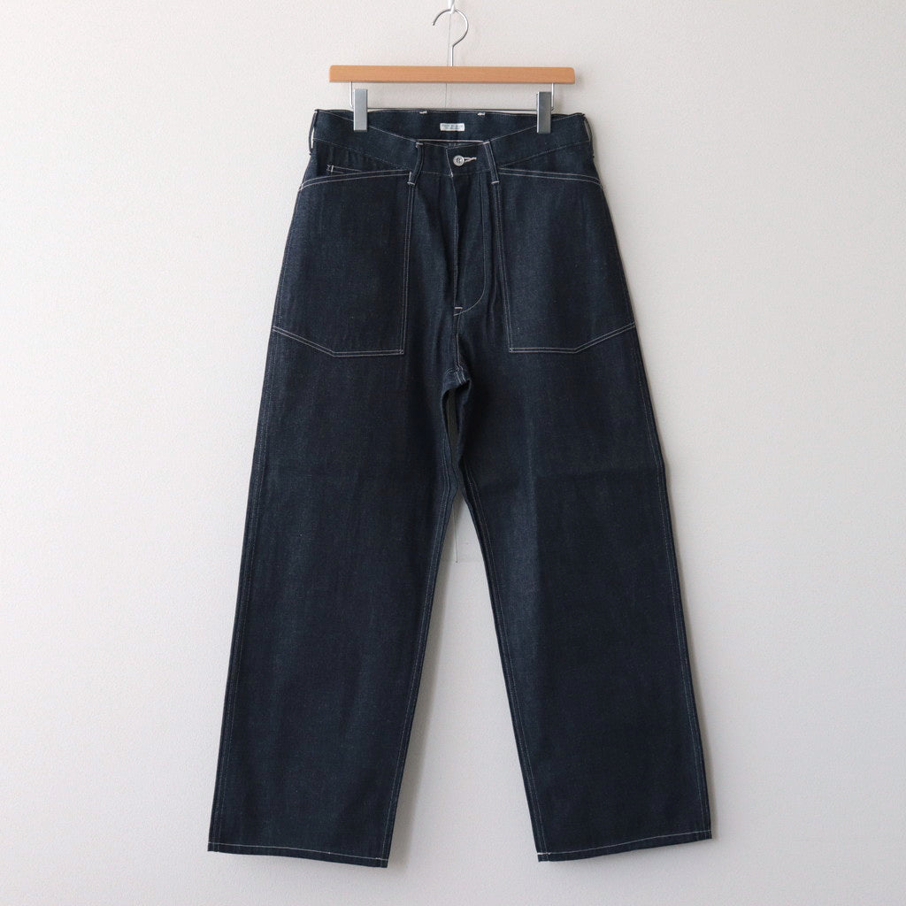 MIL DENIM FATIGUE TROUSERS #INDIGO [PM-PTM35]