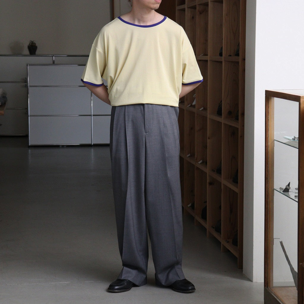 PIMA MOKLODI RINGER TEE #YELLOW × BLUE [26S-BIS-CS61]