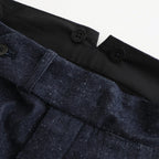 DOUBLE-PLEATED SMARTY TROUSER #INDIGO DENIM [251OJ-PT02]