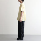 PIMA MOKLODI RINGER TEE #YELLOW × BLUE [26S-BIS-CS61]