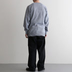 REVIVAL SILK CREW NECK #GRAYISH SAX [BN-26SM-041]
