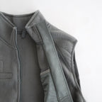 LEVEL3 Fleece Vest #FoliageGrey [bROOTS24F13F25]