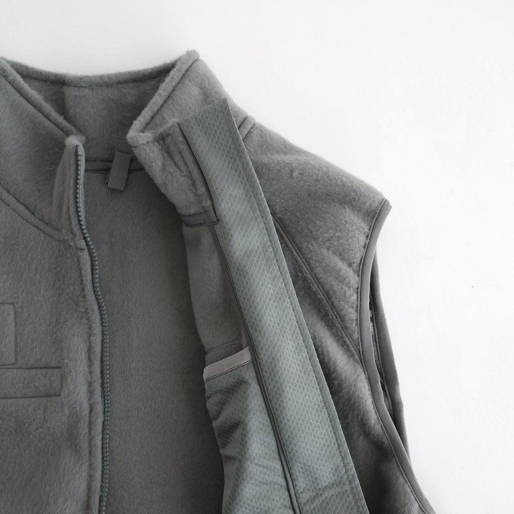 LEVEL3 Fleece Vest #FoliageGrey [bROOTS24F13F25]