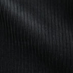 MIXED-WALE CORDUROY NOTUCK SLACKS #BLACK [26W-BIS-PT15]