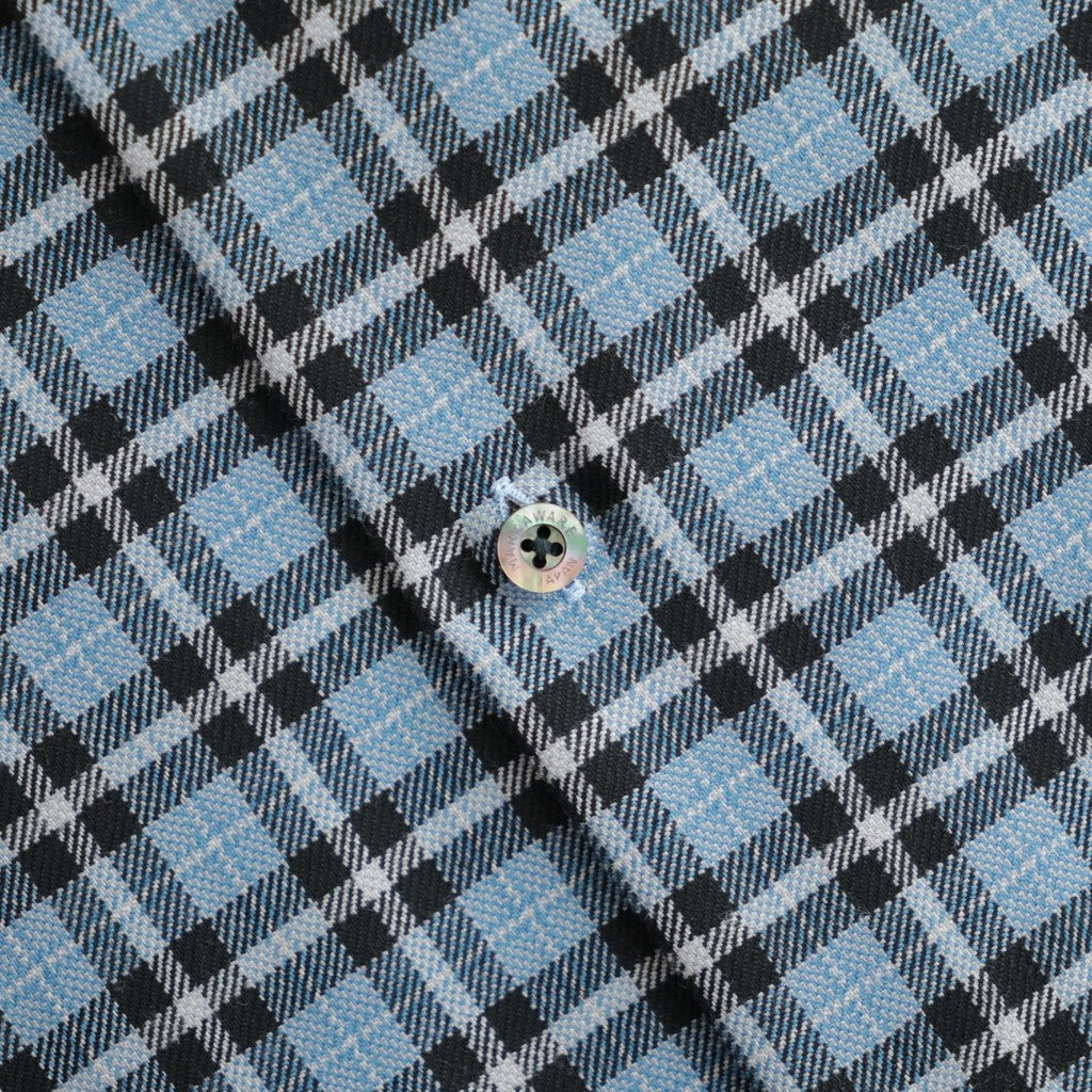 COMFORT FIT SHIRT #BLUE CHECK [A26C17SH02C]