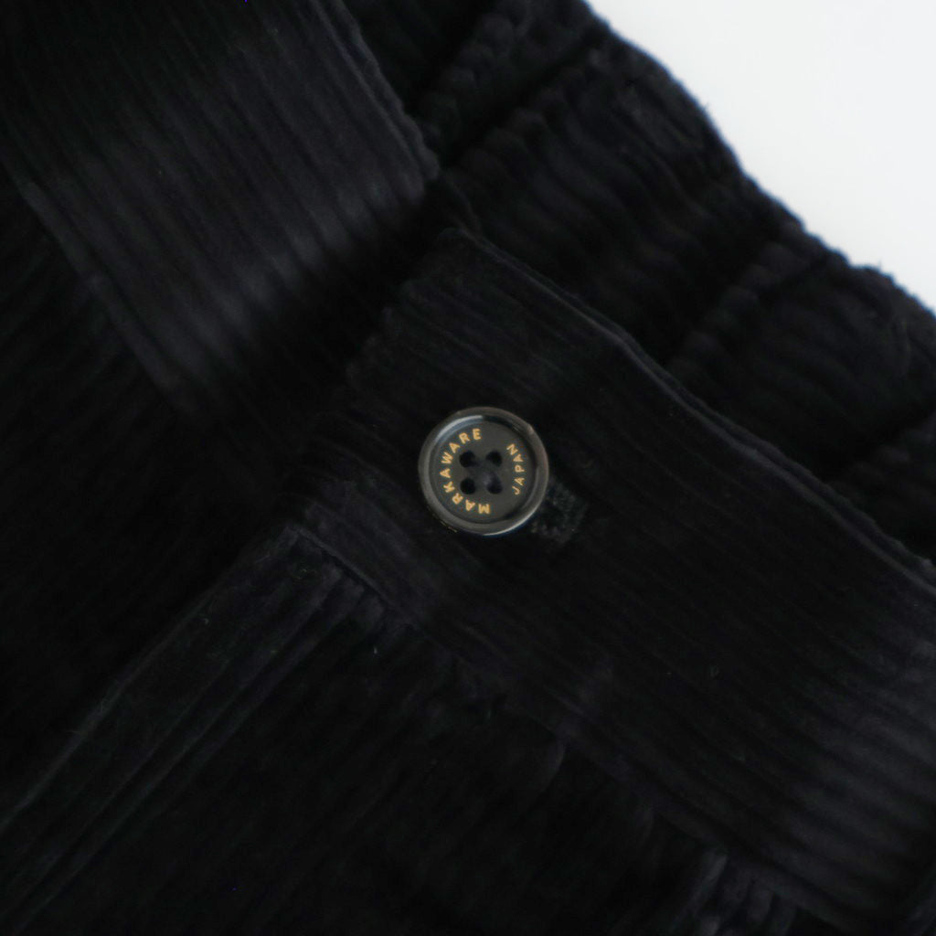 CLASSIC FIT DOUBLE PLEATED TROUSERS #BLACK [A25C13PT02C]