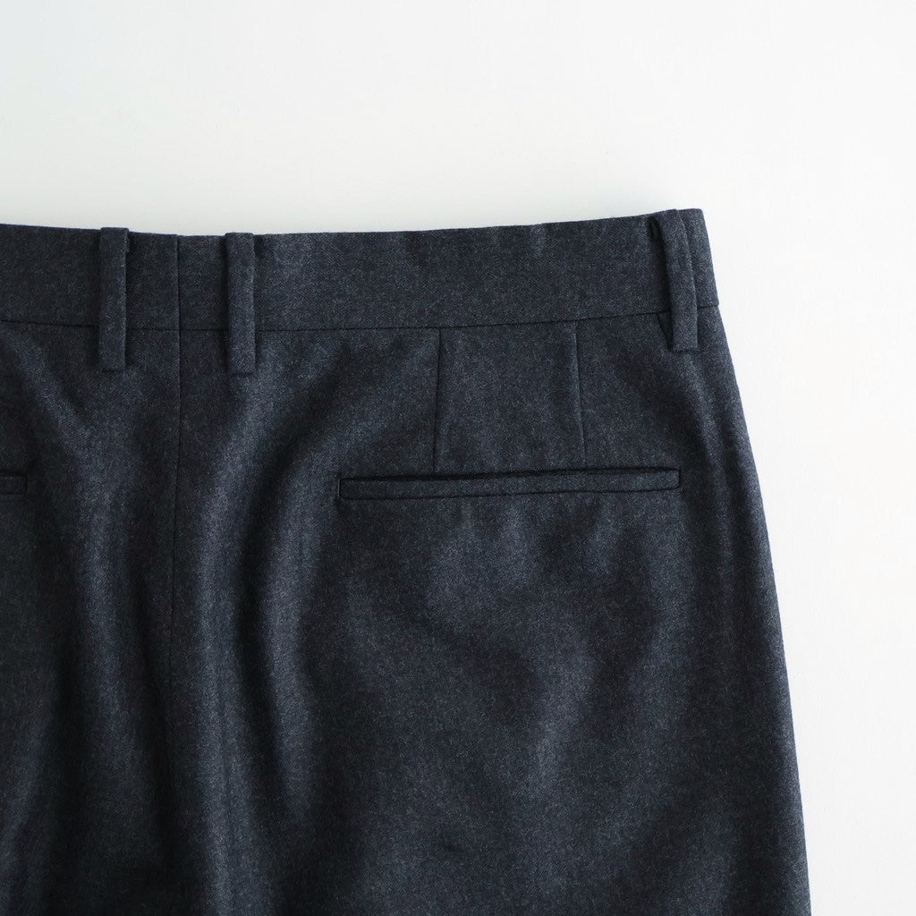 Wool Flannel Tuckless Waide Trousers #TOP Gray [NEP-AW2504M]