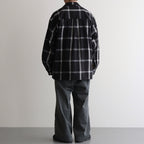 Flannel PALAKA Check Shirt #Black [S25FG016]